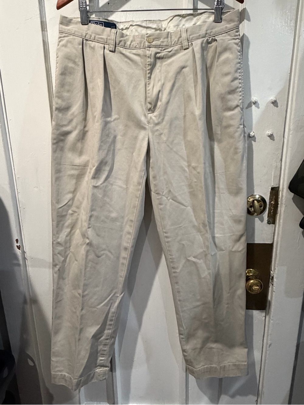 Polo by Ralph Lauren Men's Pleated Chino Pants - Cream